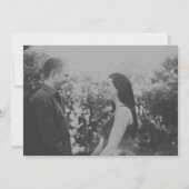 Classy Chalkboard Foto Save the Date lädt ein (Rückseite)