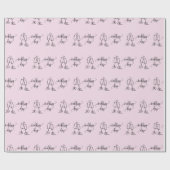 Classy Champagne Brillen Hochzeitstag Rosa Nahtlos Geschenkpapier (Flach)