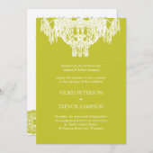 Classy Chandelier Hochzeit Einladungen (Vorne/Hinten)