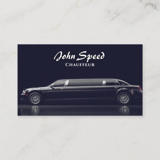 Classy Chauffeur Limousine Visitenkarte (Vorderseite)