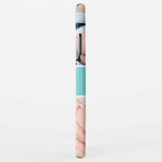 Classy Chic Baby Kinder Foto Collage Case-Mate iPhone Hülle (Hinten/Rechts)