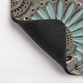 Classy Chic Hübsch Damask Paisley Floral Pattern Mousepad (Ecke)