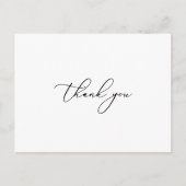Classy Chic Minimalistisch Danke an die Postcard Postkarte (Vorderseite)