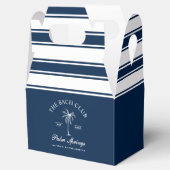 Classy Chic Navy und White Bachelorette Geschenkschachtel (Geöffnet)