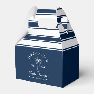 Classy Chic Navy und White Bachelorette Geschenkschachtel