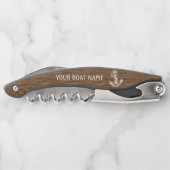 Classy Chic Summer Boat Nautical Maritime Anchor Kellnermesser (Rückseite)