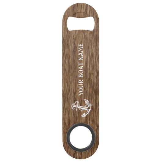 Classy Chic Summer Boat Nautical Maritime Anchor Speed Flaschenöffner (Vorderseite)
