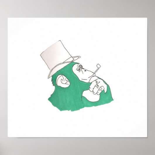 Classy Chimpanzee Poster (Vorne)