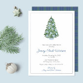 Classy Chinoiserie Weihnachtsdusche für Junge Folieneinladung