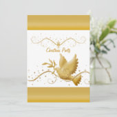 Classy christliche religiöse Vorlage Taube Frieden (Stehend Vorderseite)