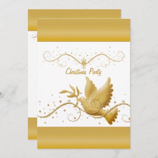 Classy christliche religiöse Vorlage Taube Frieden (Vorne/Hinten)