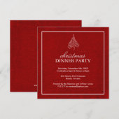 Classy Christmas Party Invitation Einladung (Vorne/Hinten)