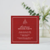 Classy Christmas Party Invitation Einladung (Stehend Vorderseite)