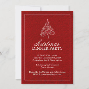 Classy Christmas Party Invitation Einladung