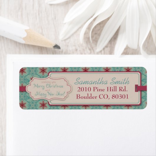 Classy Christmas Return Label (Insitu)