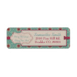 Classy Christmas Return Label<br><div class="desc">Elegantes Weihnachts-Schneeflockenmuster mit 3D-Look-Tag.</div>