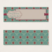 Classy Christmas Skinny Geschenkmarke (Vorne & Hinten)