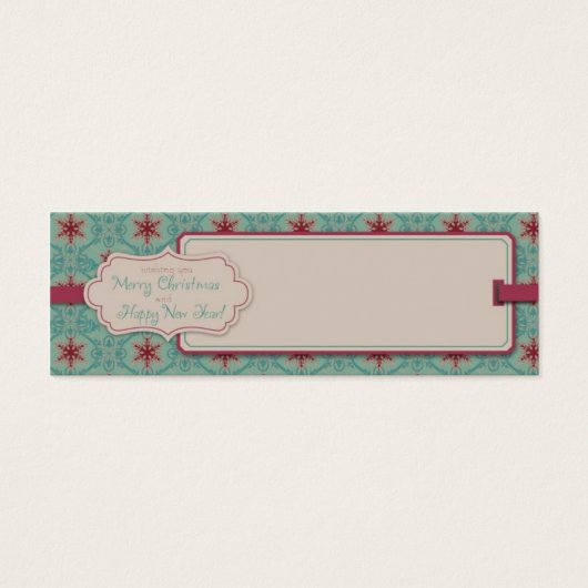 Classy Christmas Skinny Geschenkmarke (Vorderseite)