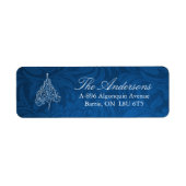 Classy Christmas Tree Address Labels (Vorne)