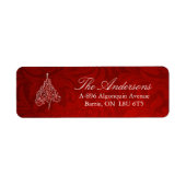 Classy Christmas Tree Address Labels (Vorne)
