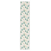 Classy Christmas Trees Festive Dining Table Runner Mittelgroßer Tischläufer (Vorderseite)