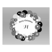 Classy Christmas Wreath mit Monogram Gummistempel (Prägung)
