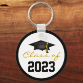 Classy Class of 2023 Graduation Cap Schlüsselanhänger (Vorderseite)