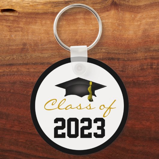 Classy Class of 2023 Graduation Cap Schlüsselanhänger (Vorderseite)