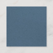 Classy Cleaning Services Gold Logo Maid Kraft Blue Quadratische Visitenkarte (Rückseite)