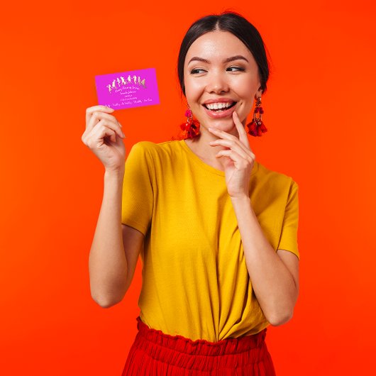 Classy Cleaning Services Gold Logo-Maid Rosa Visitenkarte