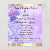 Classy Cleaning Services House Behalte Lila Flyer (Vorne)