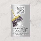 Classy Cleaning Services House Behalte QRCode Gold Visitenkarte (Rückseite)