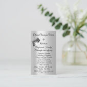 Classy Cleaning Services House Behalte QRCode Gray Visitenkarte (Stehend Vorderseite)