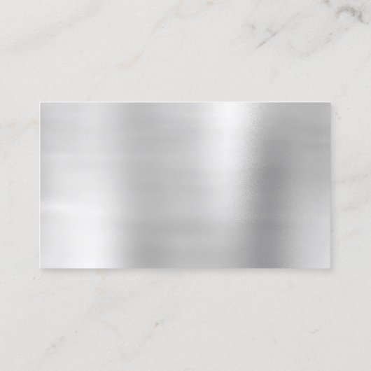 Classy Cleaning Services Silver Mint Glitzer Gray Visitenkarte (Rückseite)