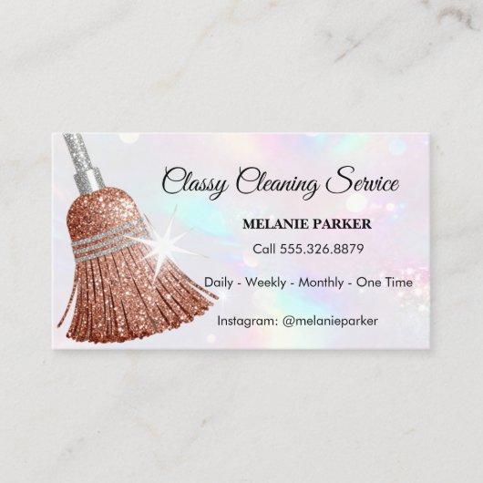 Classy Cleaning Services Visitenkarte (Vorderseite)