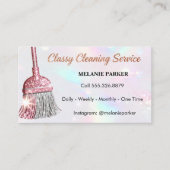 Classy Cleaning Services Visitenkarte (Vorderseite)