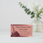 Classy Cleaning Services Visitenkarte (Stehend Vorderseite)
