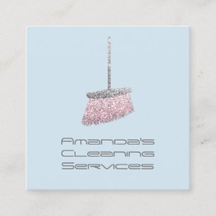 Classy Clearing Residence Services Paste Rose Rosa Quadratische Visitenkarte