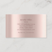 Classy Clearing Service Duster Rose Gold Visitenkarte (Rückseite)
