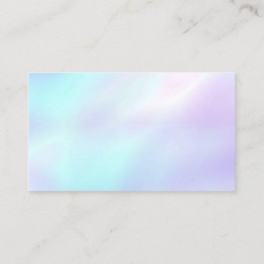 Classy Clearing Services Holograph Blue Glitzer Visitenkarte (Rückseite)