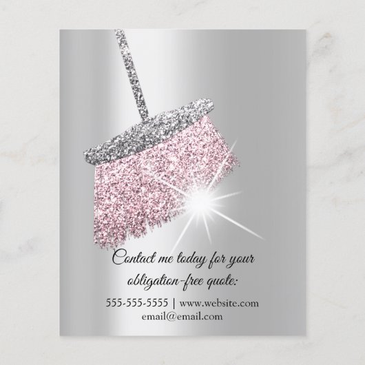 Classy Clearing Services House Behalte Grau Pink F Flyer (Hinten)