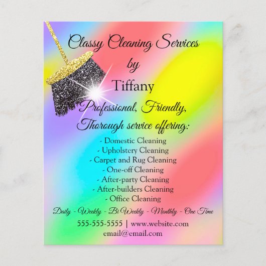 Classy Clearing Services House Behalte Holograph Flyer (Vorne)