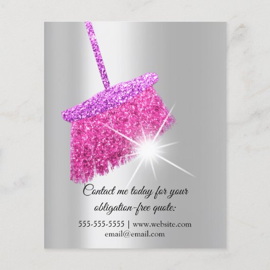 Classy Clearing Services House Behaltend Grau Pink Flyer (Hinten)