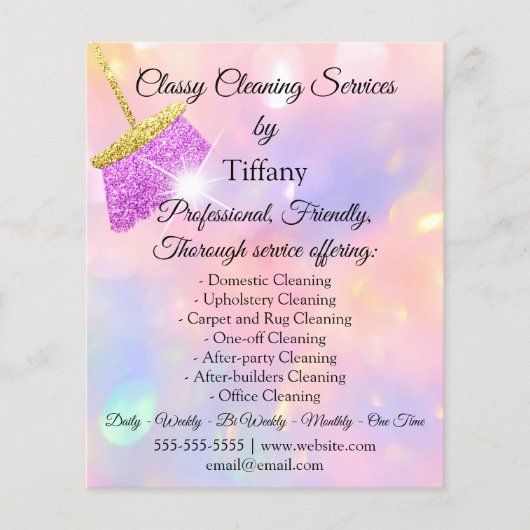 Classy Clearing Services House Behaltend Holograph Flyer (Vorne)