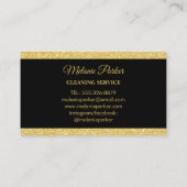 Classy Clearing-Services-Logo "Maid gold" Visitenkarte (Rückseite)