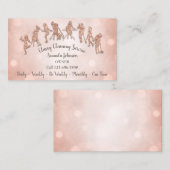 Classy Clearing Services Logo Rose Gold Visitenkarte (Vorne/Hinten)