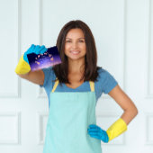 Classy Clearing Services Logo Rose Navy Visitenkarte