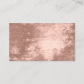 Classy Clearing Services Rose Gold Glitzer Leder Visitenkarte (Rückseite)