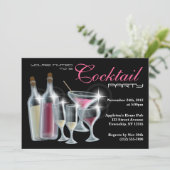 Classy Cocktail Party Einladungen (Stehend Vorderseite)
