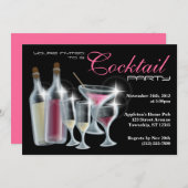 Classy Cocktail Party Einladungen (Vorne/Hinten)